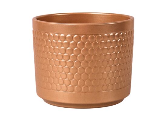 Osłonka ceramiczna cylinder 996 12 cm stare złoto