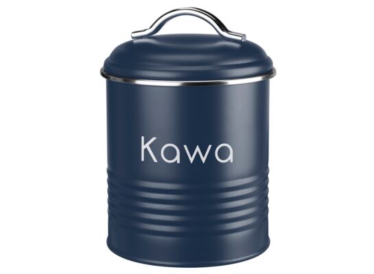 Pojemnik metalowy okrągły ALCANO KAWA granat