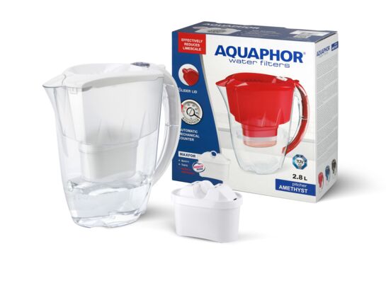 Dzbanek filtrujący Amethyst 2,8 l+ wkład Maxfor Plus biały Aquaphor