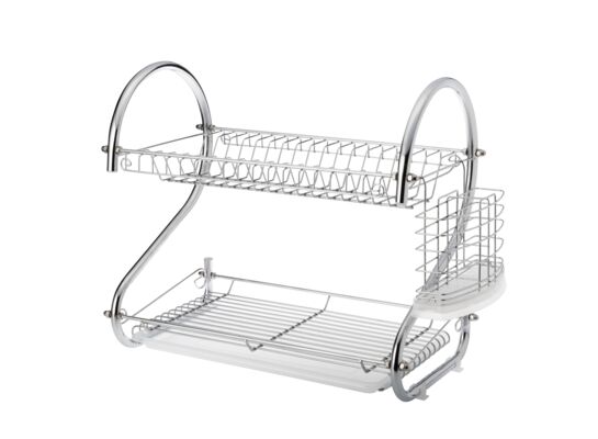 Suszarka do naczyń silikonowa Camelia 2 poziomy biała