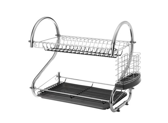 Suszarka do naczyń silikonowa Camelia 2 poziomy szara