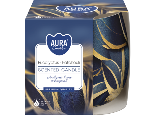 Świeca w szkle SN71S-60 eukaliptus-paczula BISPOL