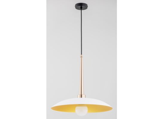 Lampa wisząca Velian White 1-płomienna złoty antyk