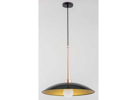 Lampa wisząca Velian Black 1-płomienna złoty antyk