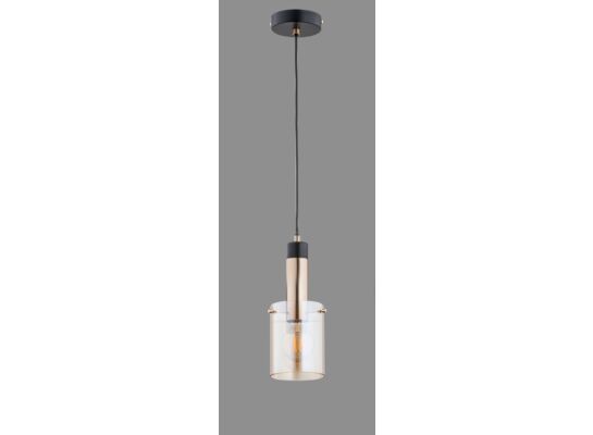 Lampa wisząca Bella Gold 1-płomienna czarny/złoty antyczny