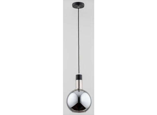 Lampa wisząca Maya Silver 1-płomienna czarny, klosz grafit