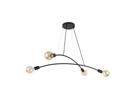 Lampa wisząca HELIX BLACK 4x E27