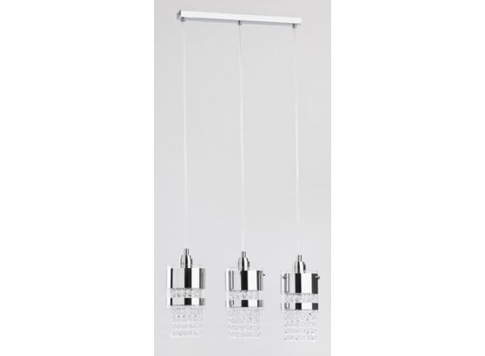 Lampa wisząca Bruno E27 3 x 60 W grafitowy, chrom
