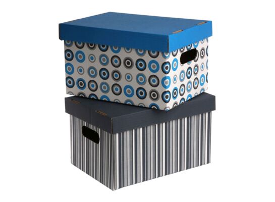 Pudełko ozdobne 31 x 23 x 16 cm wielokolorowe