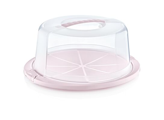 Pojemnik na ciasto okrągły ricardo nordic pink