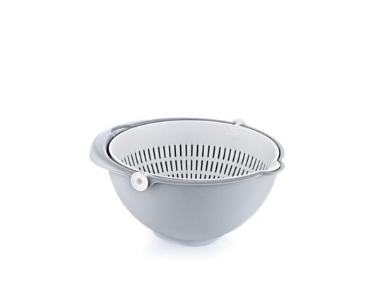 Miska-cedzak STELLA 2w1 nordic grey