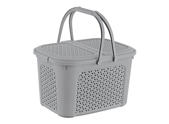 Koszyk piknikowy inka "rattan-style" nordic grey