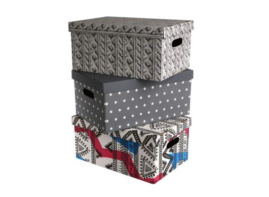 Pudełko ozdobne 45 x 30 x 21 cm wielokolorowy