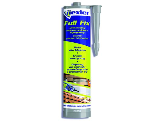 Uniwersalny klej i uszczelniacz hybrydowy FULL-FIX szary 290 ml NEXLER