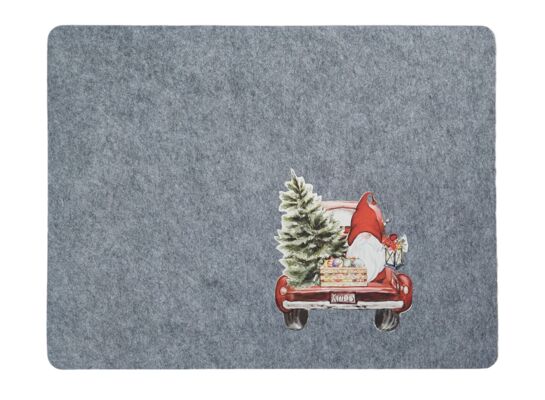 Podkładka filcowa 45 x 35 cm auto szary / beżowy