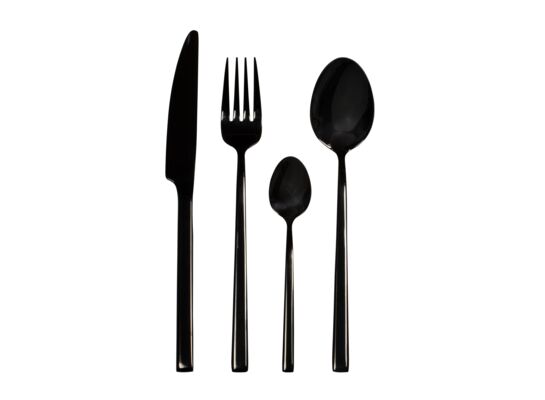 Komplet sztućców 24-elementowy Como Black AMBITION