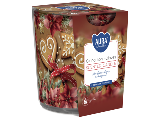 Świeca w szkle SN72S-61 cynamon-goździki BISPOL