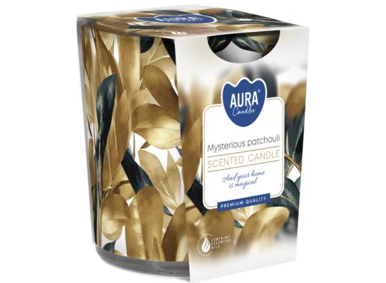 Świeca w szkle SN72S-55 paczula BISPOL