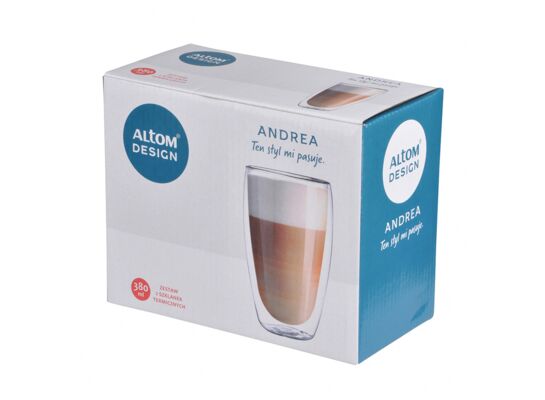 Komplet 2 szklanek termicznych Andrea 380 ml