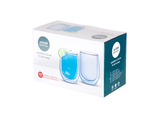 Komplet szklanek Andrea color 300 ml blue
