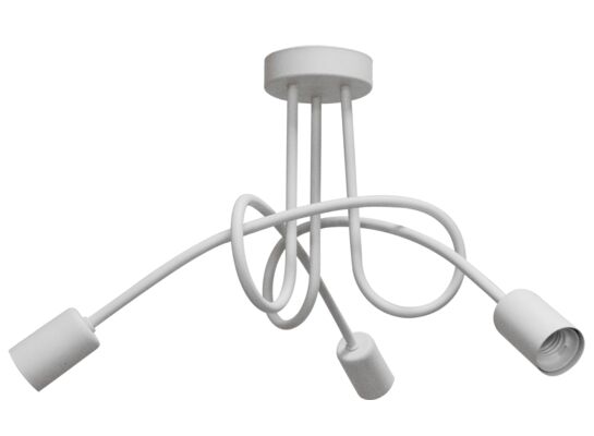 Lampa sufitowa 3-punktowa WEGA biała 3x E27