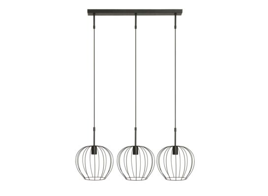 Lampa wisząca 3-punktowa AKRON czarna
