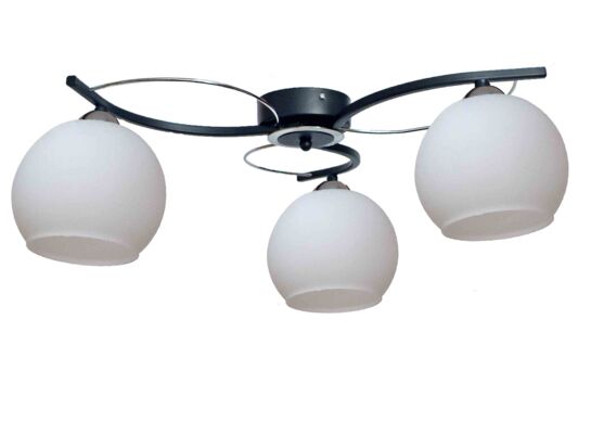 Lampa sufitowa 3-punktowa BARON grafit/chrom