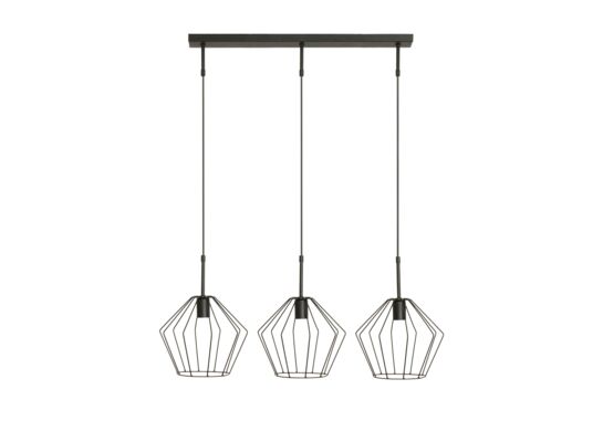 Lampa wisząca 3-punktowa DENVER czarna
