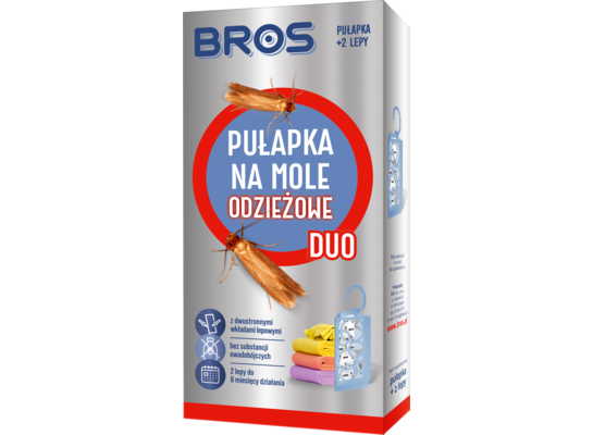 Pułapka na mole odzieżowe DUO +2 wkłady Bros