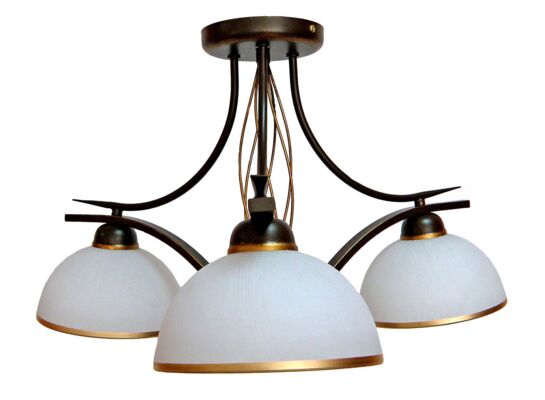 Lampa sufitowa 3-punktowa ERYK brąz/miedź