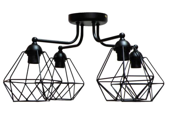Lampa sufitowa 4-punktowa GERDA czarna