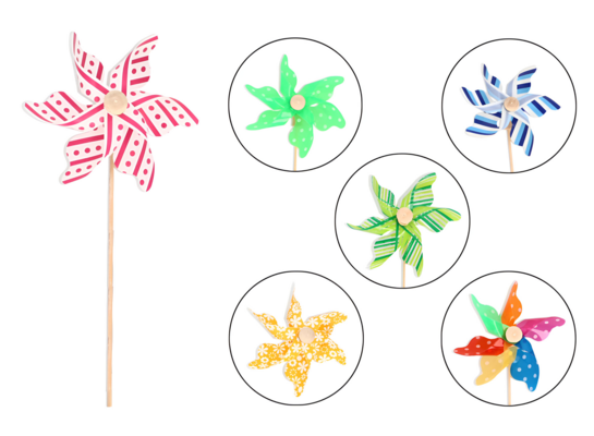 Wiatrak dekoracyjny 8 cm