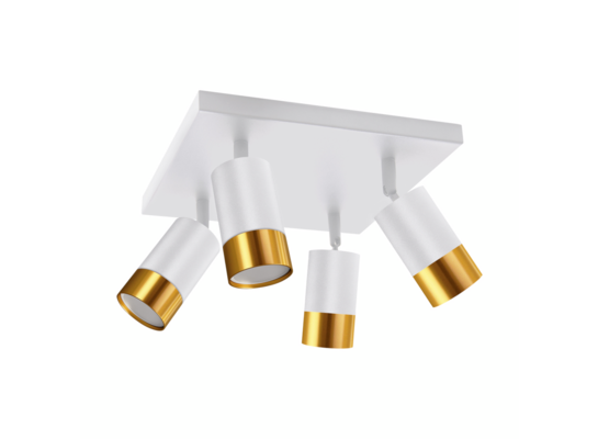 Listwa sufitowa Puzon SPT GU10 4D biało-złoty Strühm