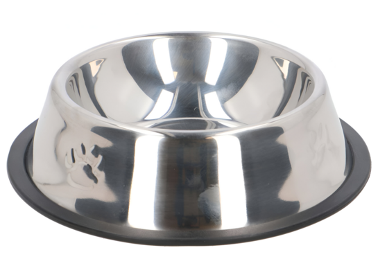 Miska metalowa dla zwierząt 22 cm srebrna