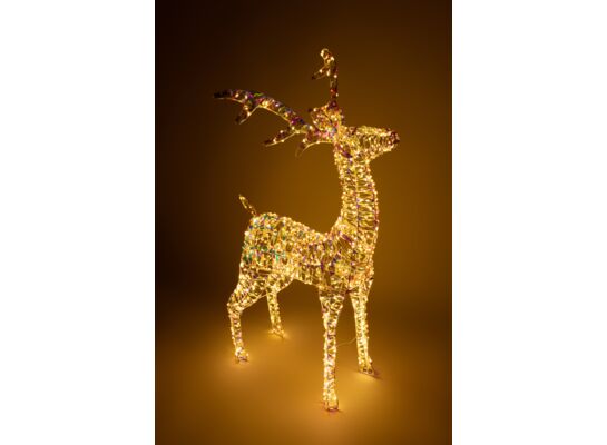 Figura renifer stojący 74 LED ciepły biały 80 cm