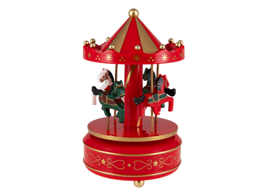 Pozytywka karuzela z konikami 18 cm