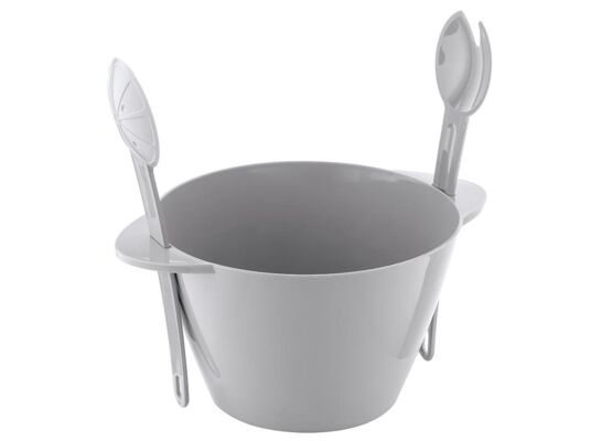 Zestaw do serwowania sałatek Pearl Line szary