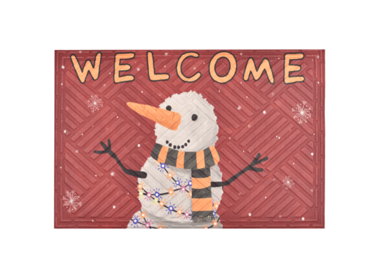 Wycieraczka materiałowa Bałwanek 40 x 60 cm