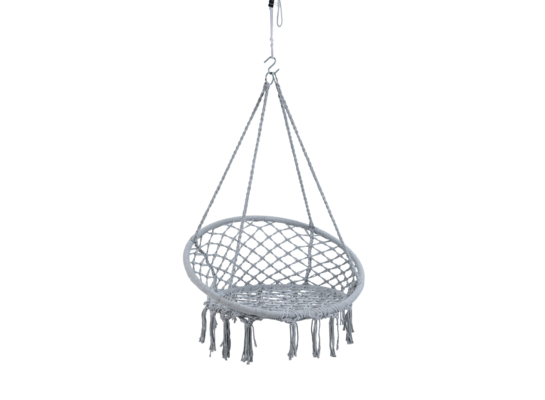 Krzesło wiszące 60 cm jasnoszary