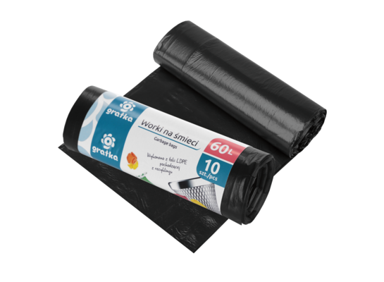 Worki na śmieci 60 l LDPE 10 szt. GRATKA