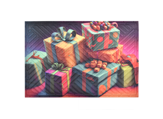 Wycieraczka materiałowa prezenty 40 x 60 cm