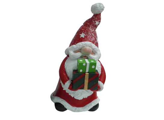 Figurka Święty Mikołaj z prezentami 20 x 12,5 cm