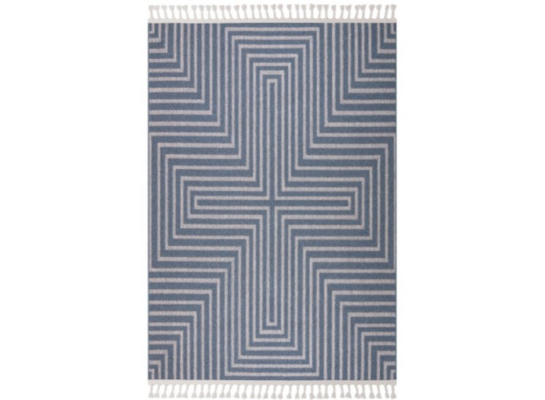 Dywan Jardin 2275 120 x 170 cm biało-granatowy