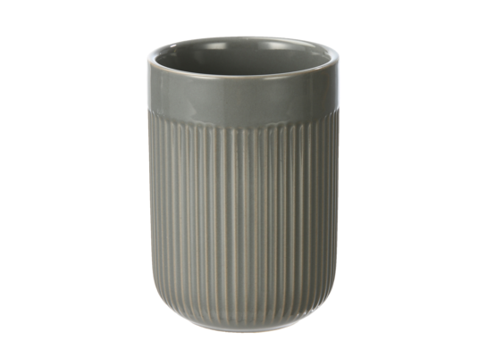 Kubek na szczoteczki Athens 7,9 x 11,2 cm szaro-złoty