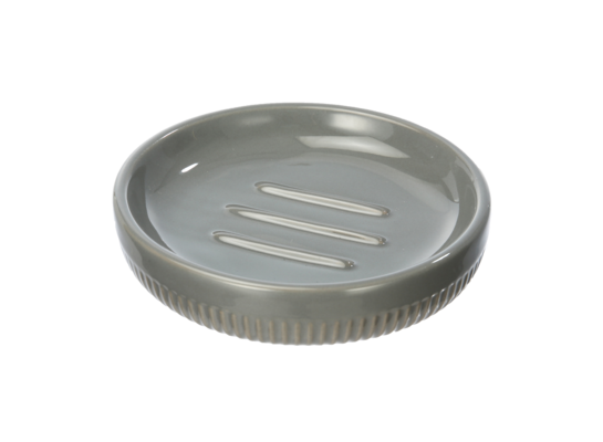 Mydelniczka Athens 12,4 x 3 cm szaro-złoty