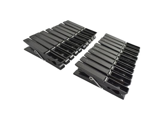 Klamerki do bielizny 3 x 7 cm 20 sztuk czarny