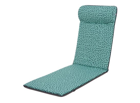 Poduszka na fotel Alaska z podnóżkiem K4 158 x 48 x 3/8 cm turkusowy