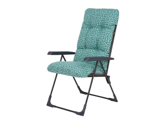 Fotel ogrodowy składany Floryda K4 59 x 70 x 104 cm turkusowy