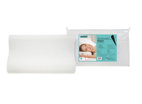 Poduszka ortopedyczna Slappe 50 x 30 x 9/7 cm biały