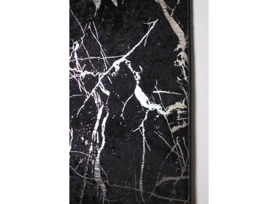 Dywan drukowany Neva petra folia 160 x 230 cm czarno-srebrny